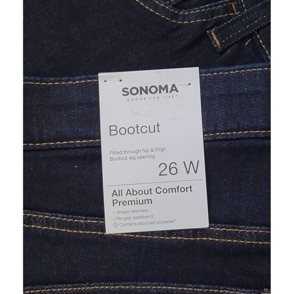 Sonoma Plus Size Bootcut Jeans Women's Size 26W #777 - Picture 4 of 6